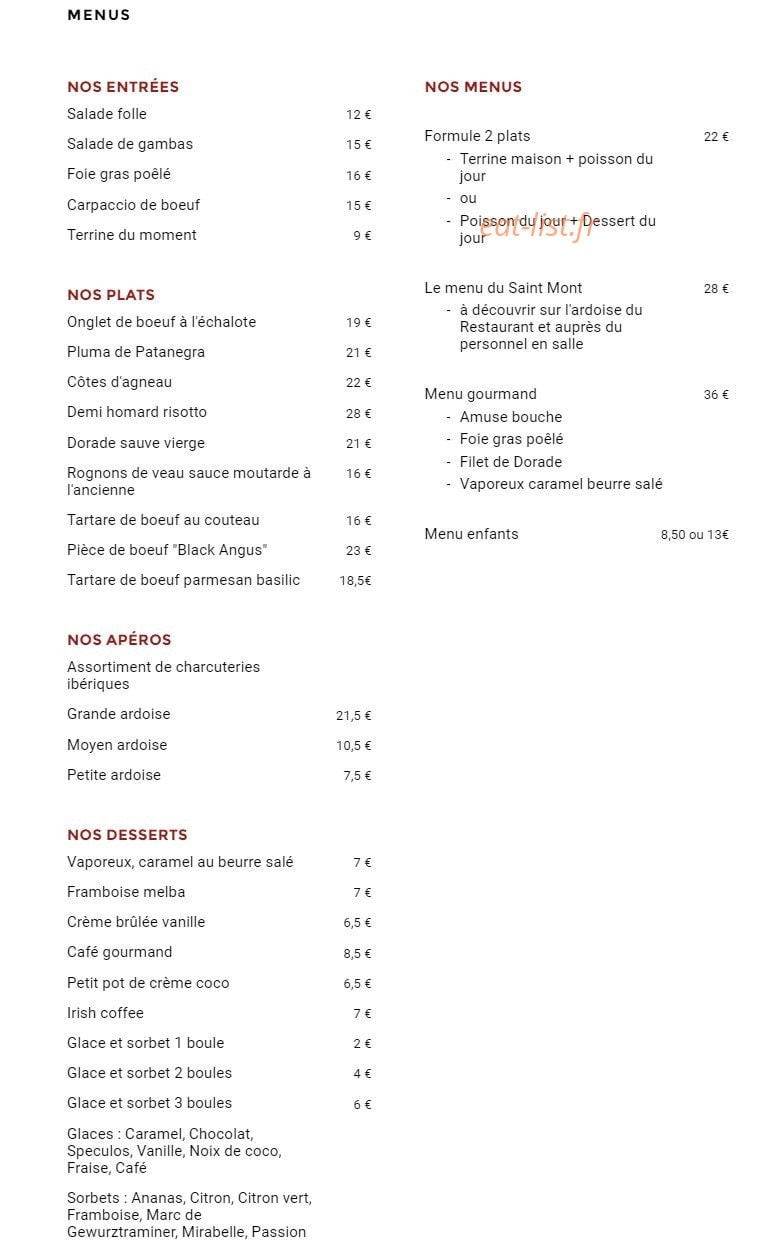 Domaine Saint Romary — carte page 1