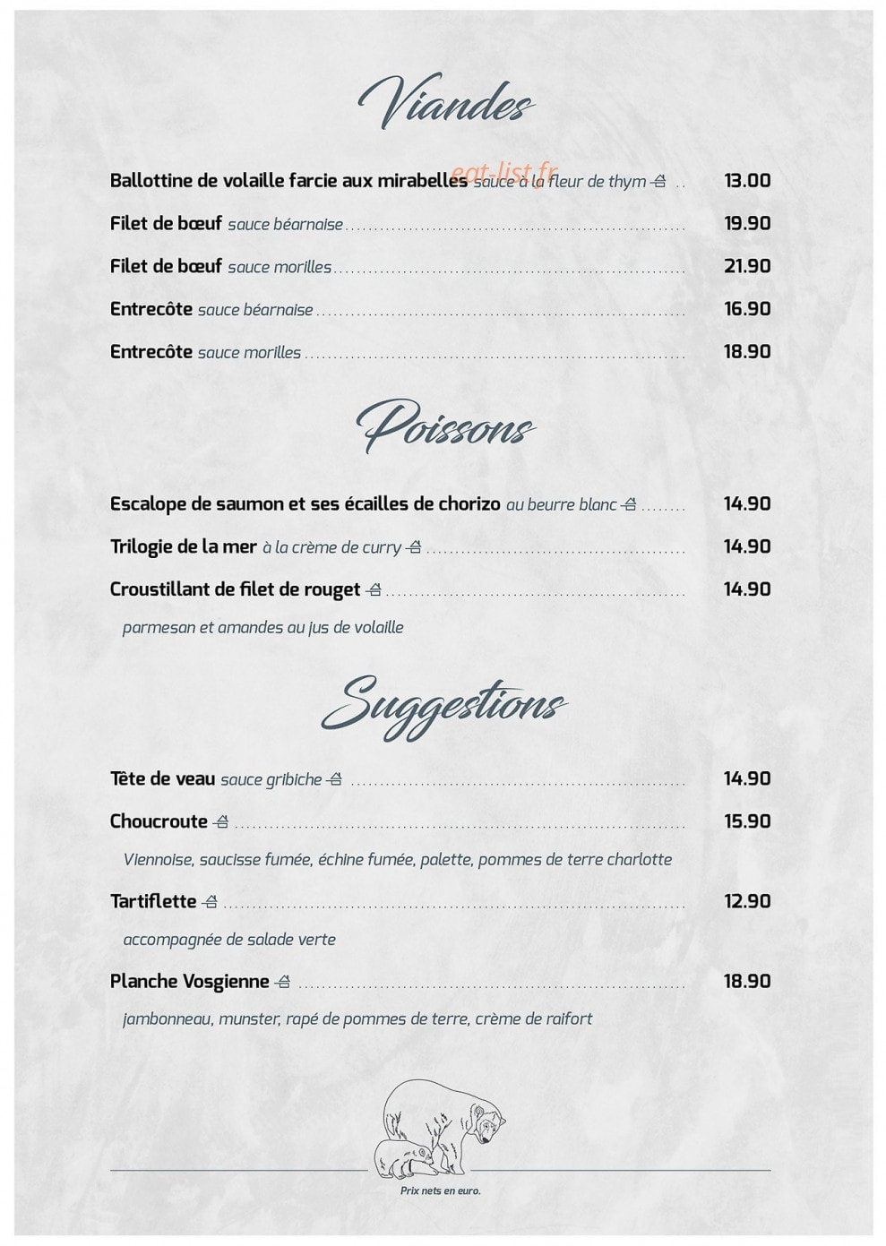 L'ours Blanc — carte page 2