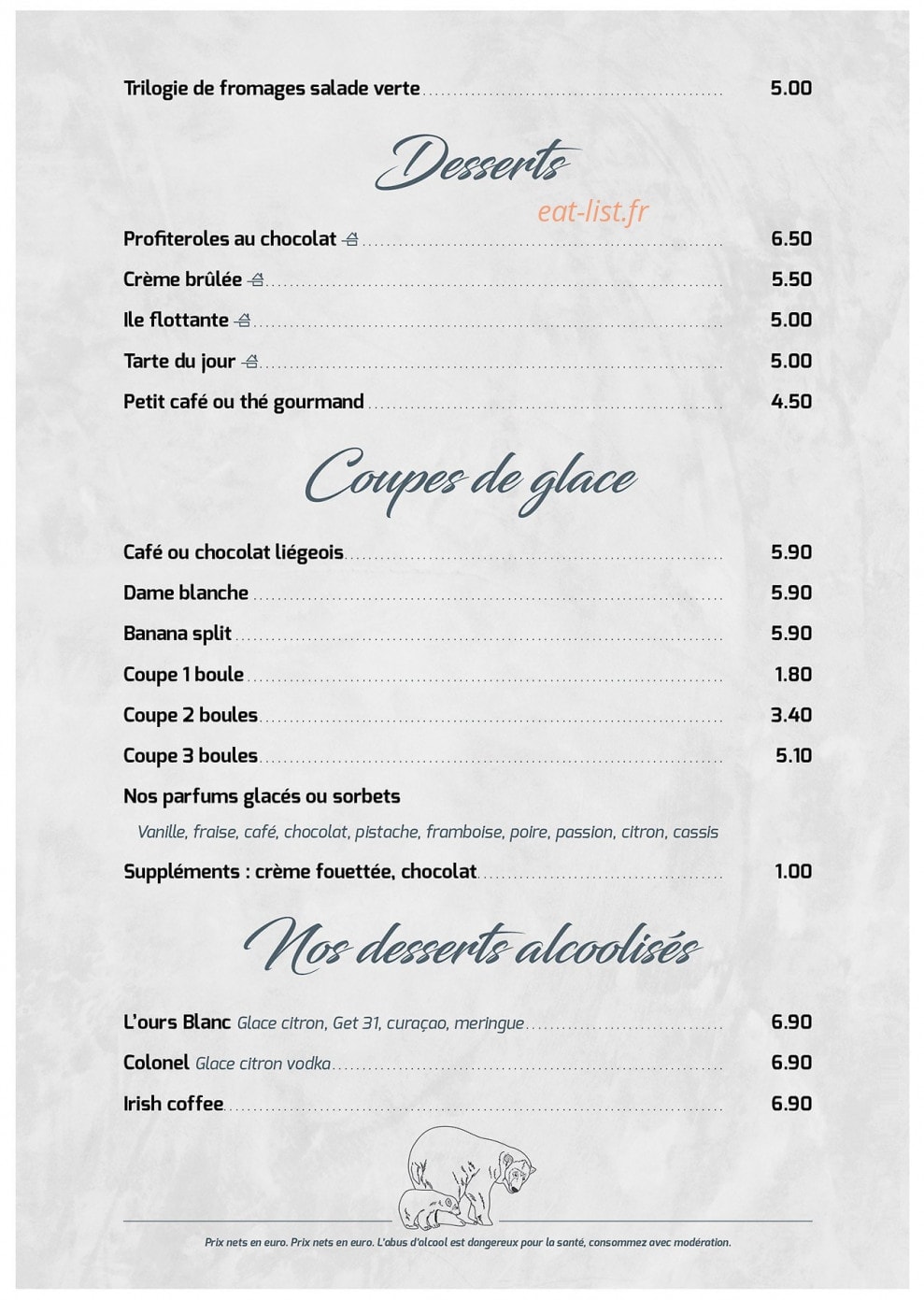 L'ours Blanc — carte page 3