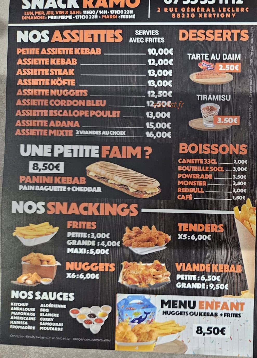 Snack Ramo — carte page 1