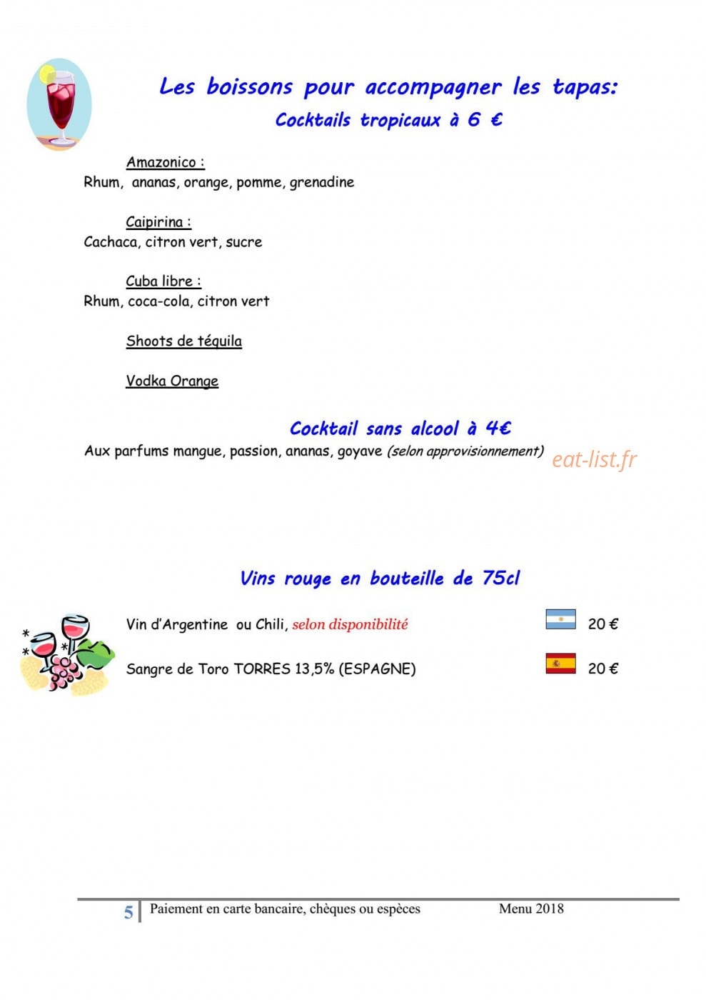 Auberge de la Rételère — carte page 3