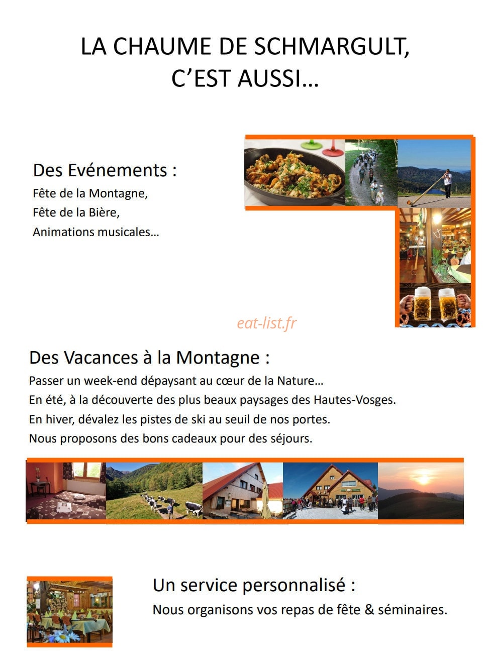 Auberge La Chaume de Schmargult — carte page 9