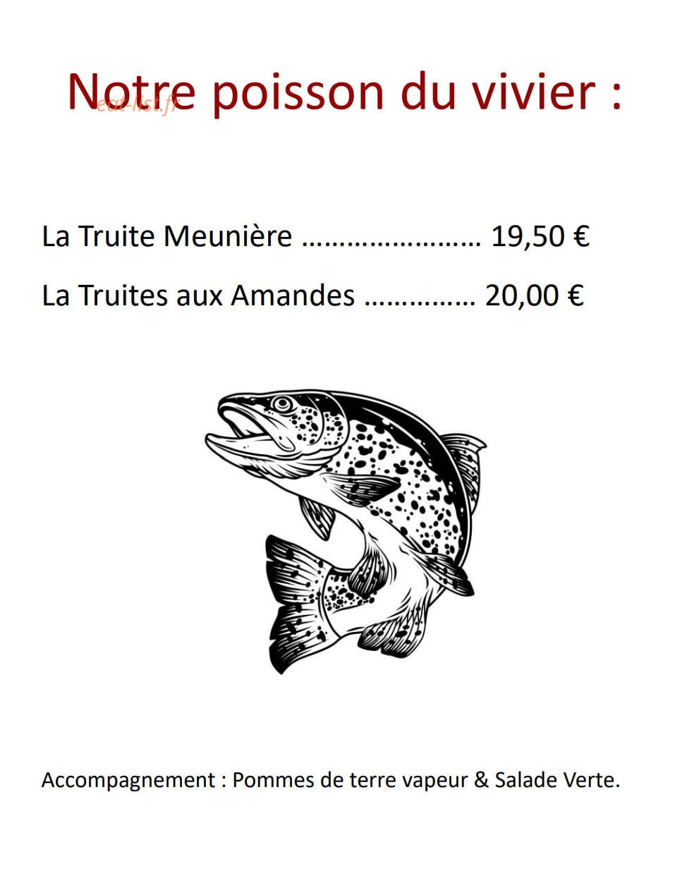 Auberge La Chaume de Schmargult — carte page 3