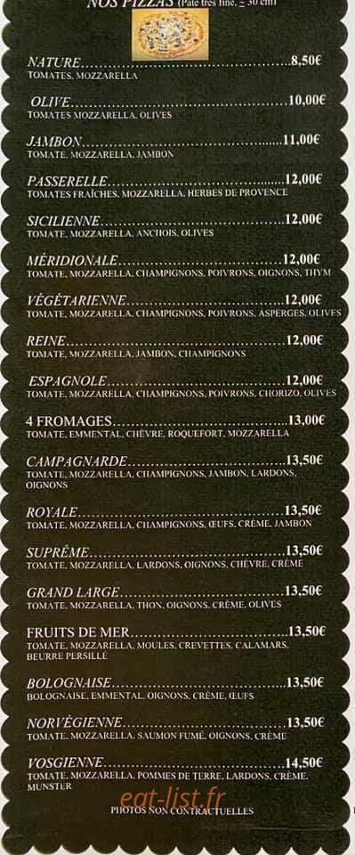 La Passerelle — carte page 1