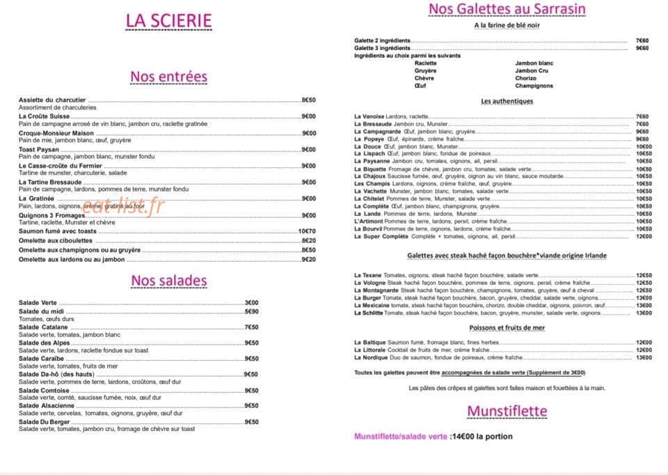 La Scierie — carte page 1