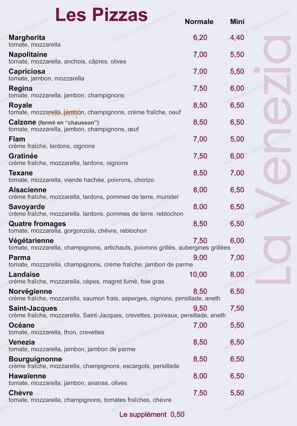 La Venezia — carte page 4