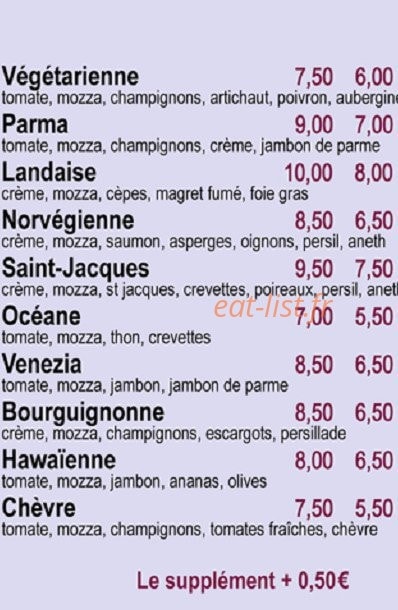 La Venezia — carte page 10