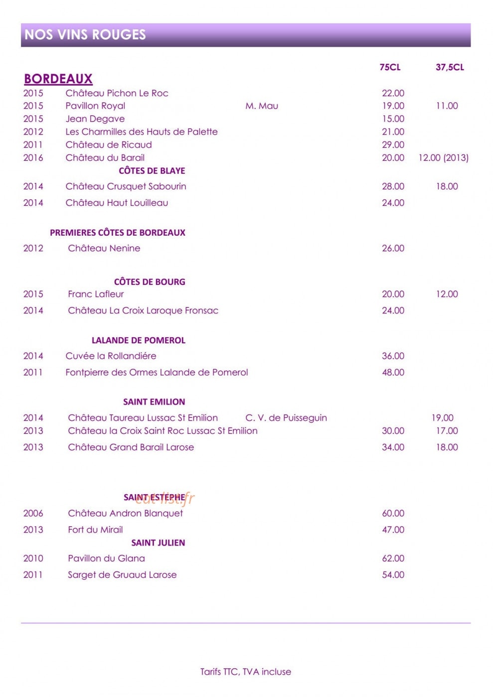 Le Diamant — carte page 12