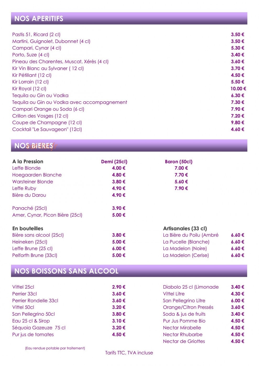 Le Diamant — carte page 5