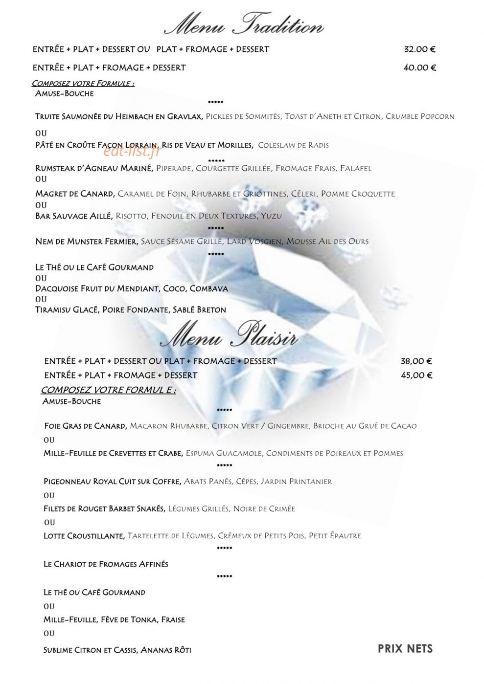 Le Diamant — carte page 3
