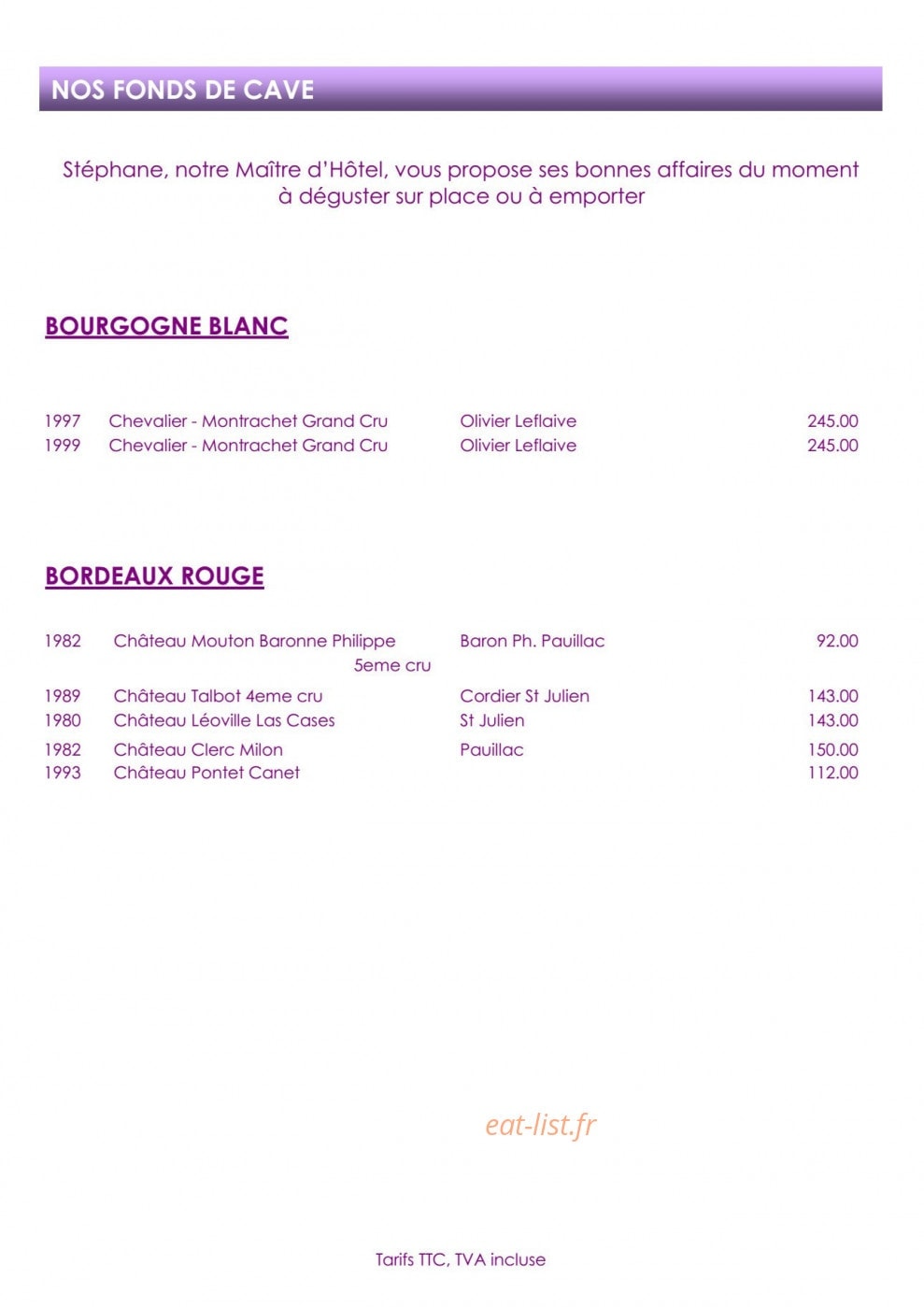 Le Diamant — carte page 6
