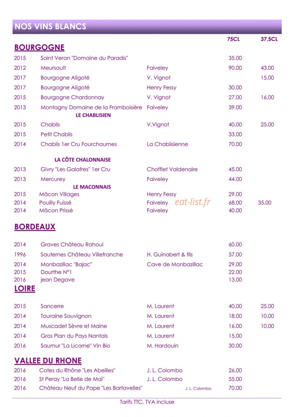 Le Diamant — carte page 9