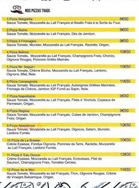 Plaisirs Pizzas — carte page 2