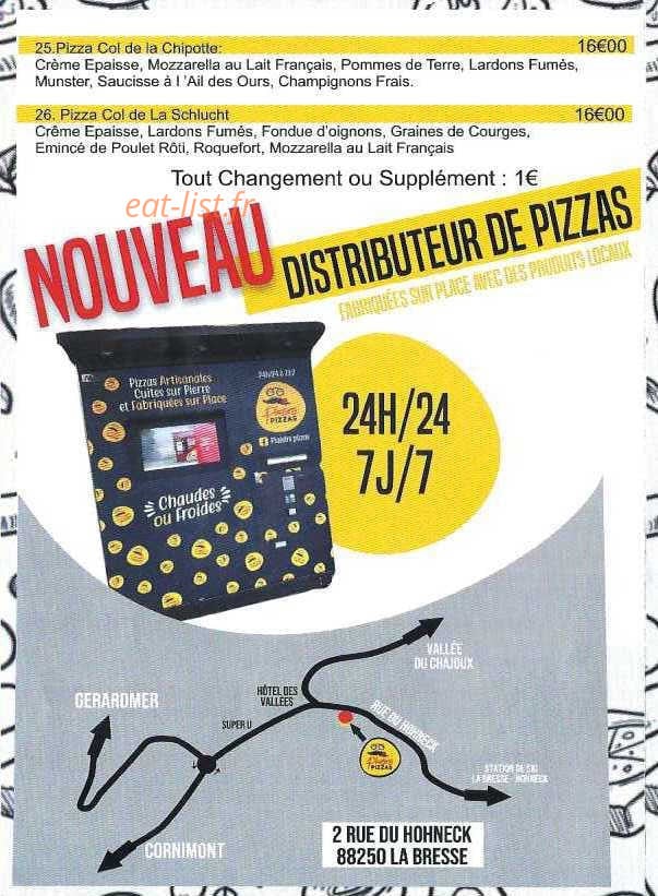 Plaisirs Pizzas — carte page 4