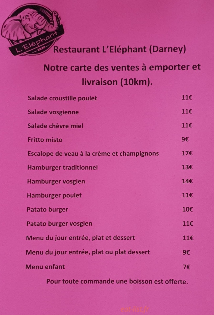 L'éléphant — carte page 1