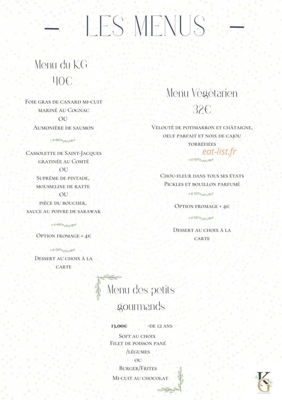 Le K.G — carte page 2