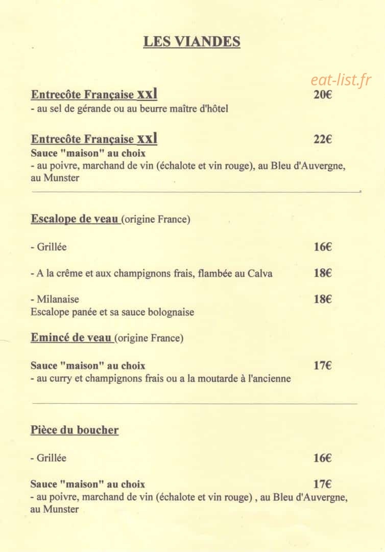 Auberge Les Jolis Coeurs — carte page 2