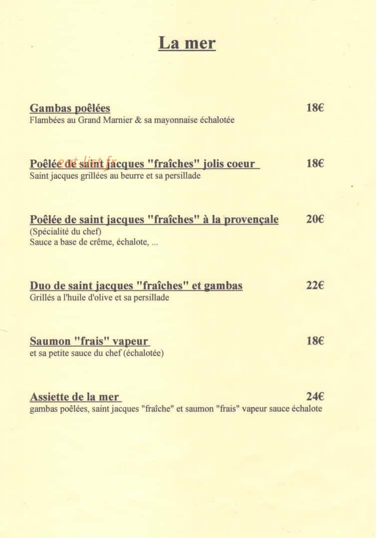 Auberge Les Jolis Coeurs — carte page 3