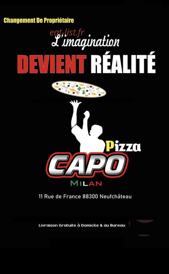 Capo Pizza — carte page 1