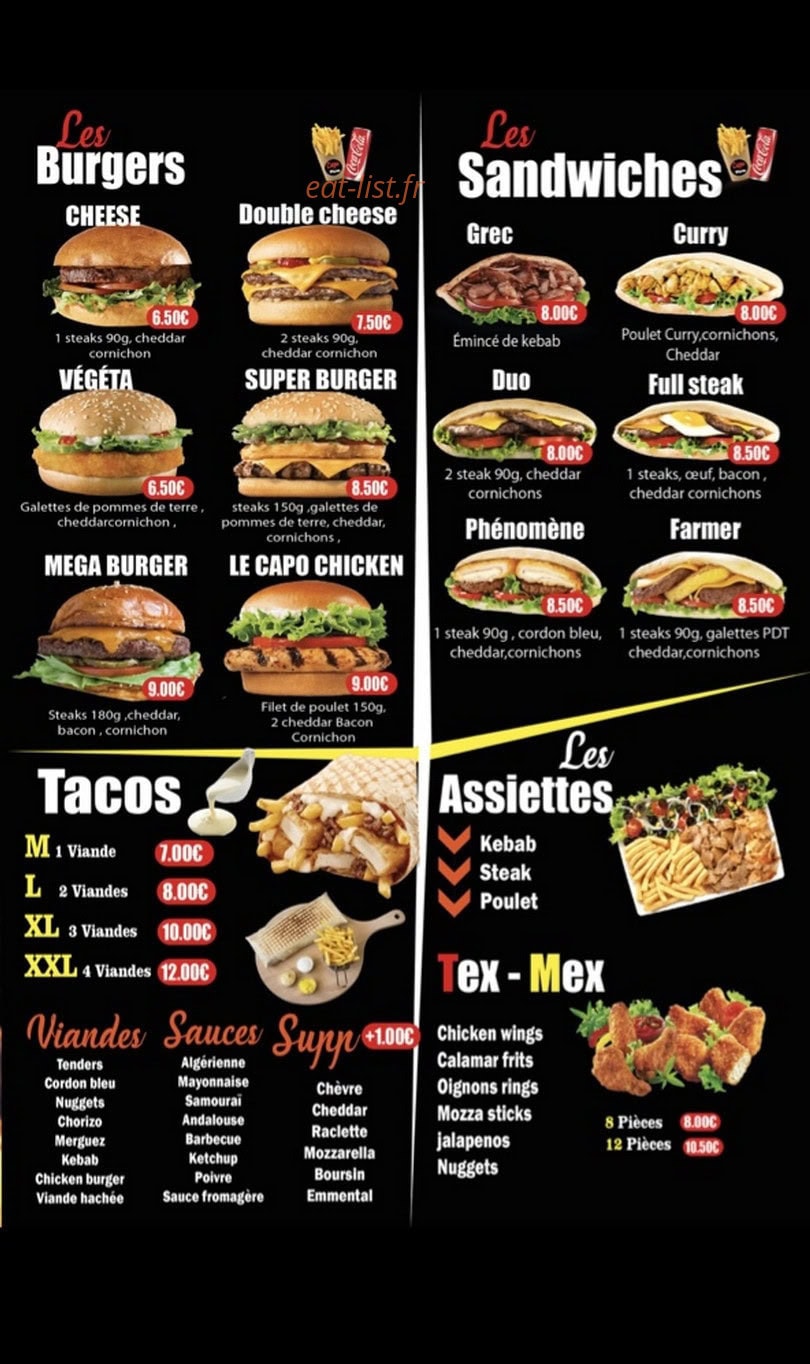 Capo Pizza — carte page 3