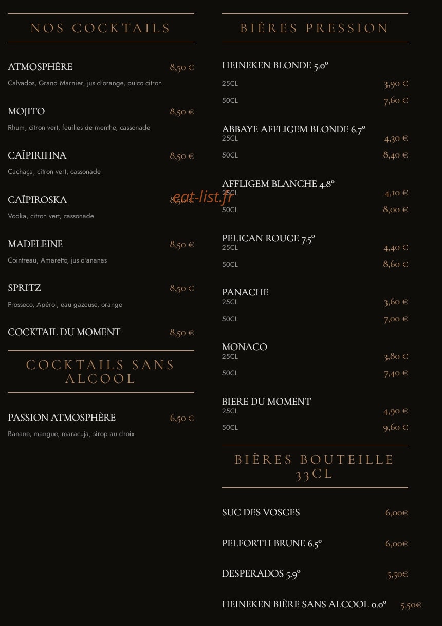 L'atmosphère — carte page 8