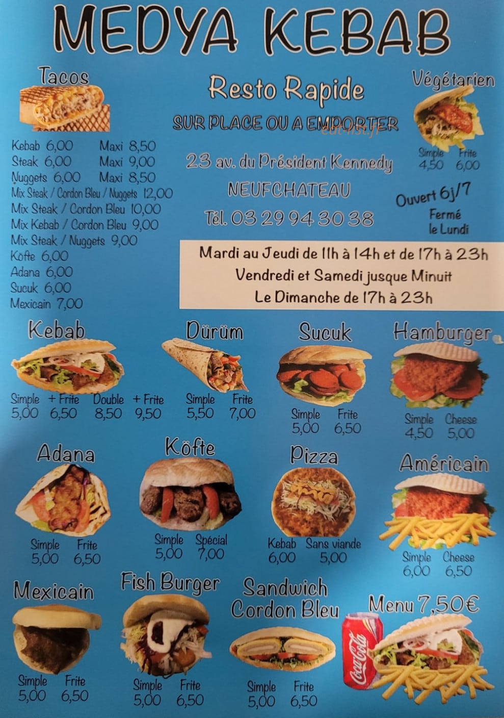 Medya Kebab — carte page 2