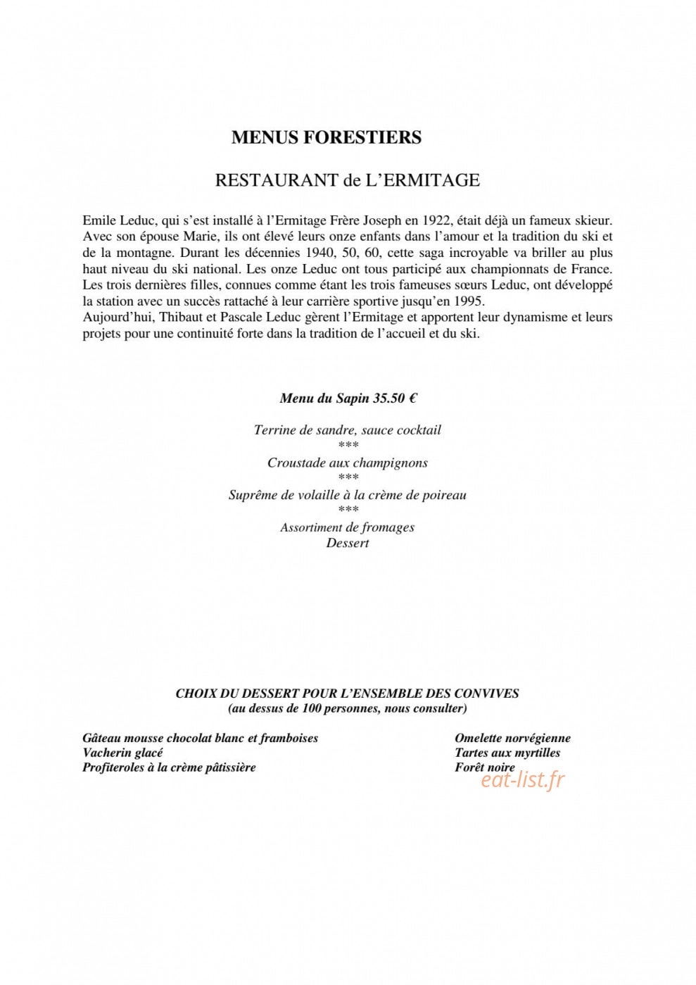 Ermitage Resort Vosges — carte page 9