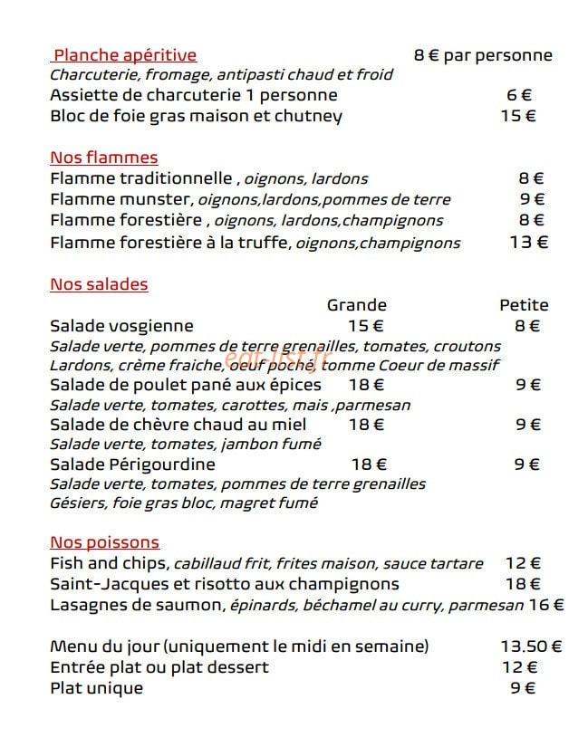 L'Art de vivre — carte page 2