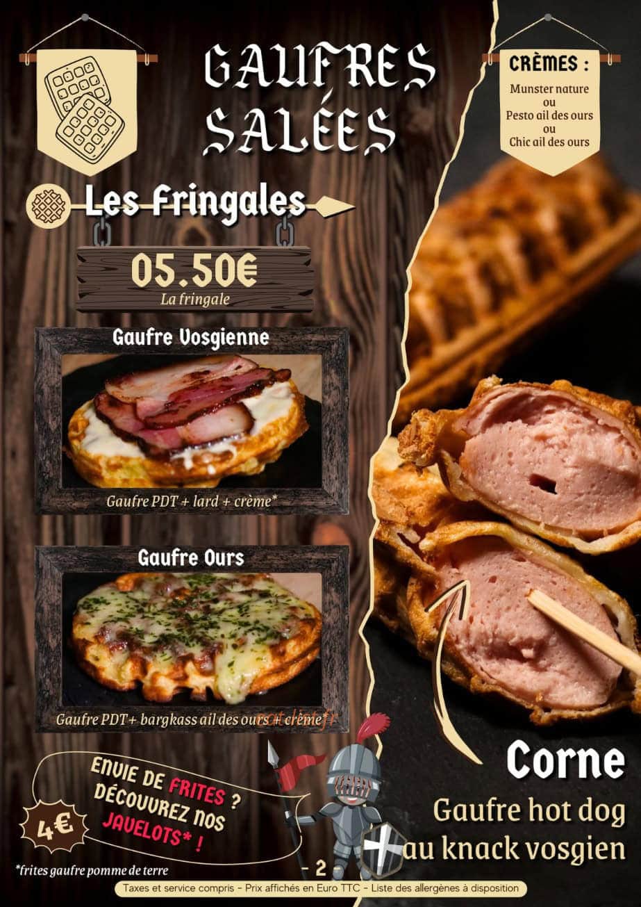 La Taverne du Kos — carte page 3
