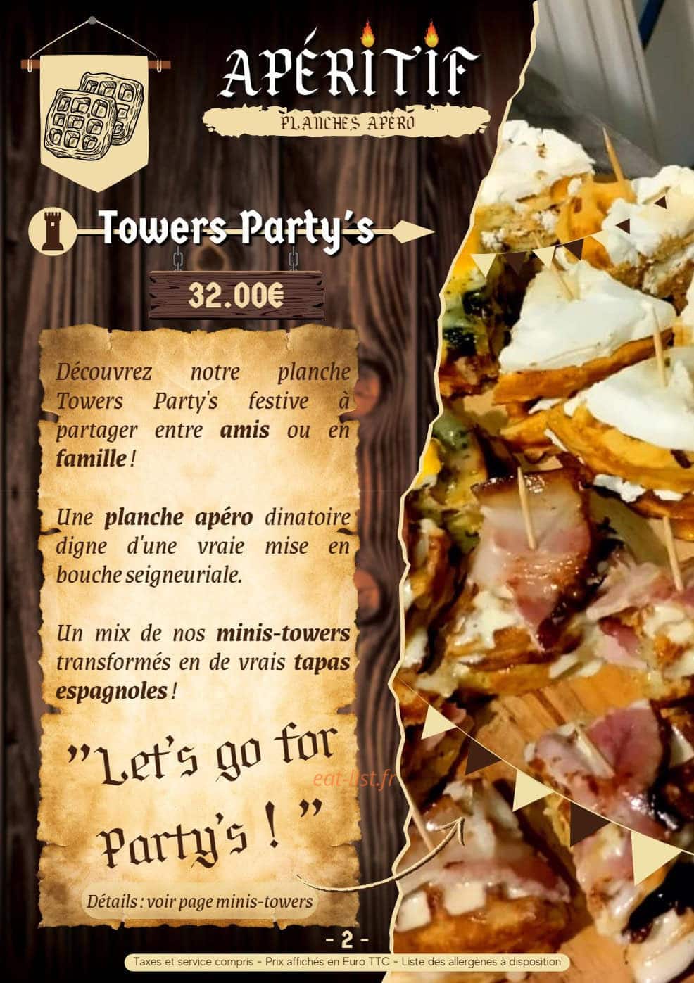 La Taverne du Kos — carte page 7