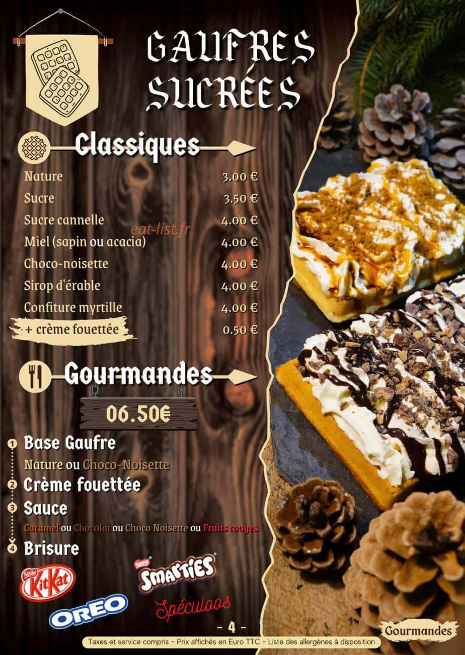 La Taverne du Kos — carte page 5