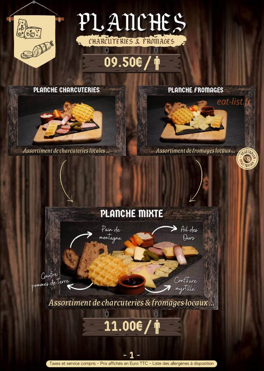 La Taverne du Kos — carte page 2