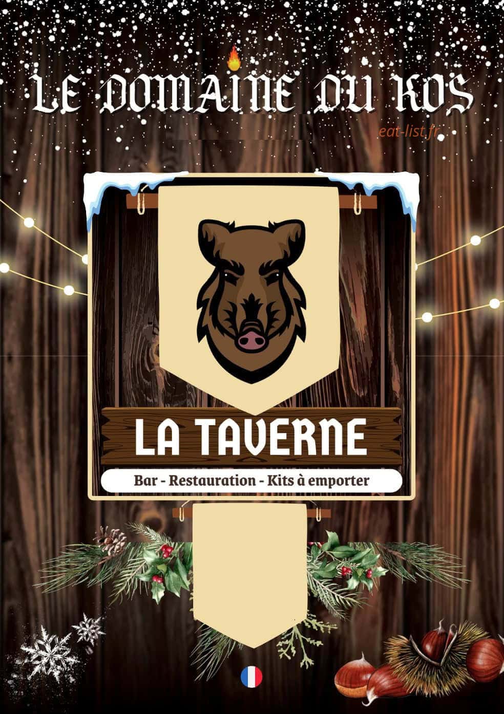 La Taverne du Kos — carte page 1