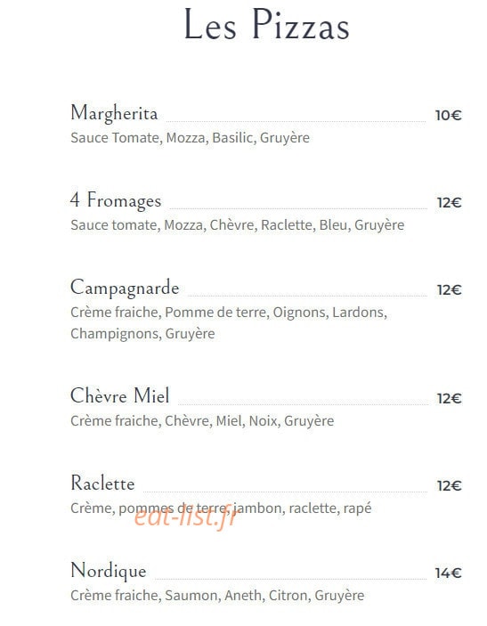 Café Resto Asso — carte page 1