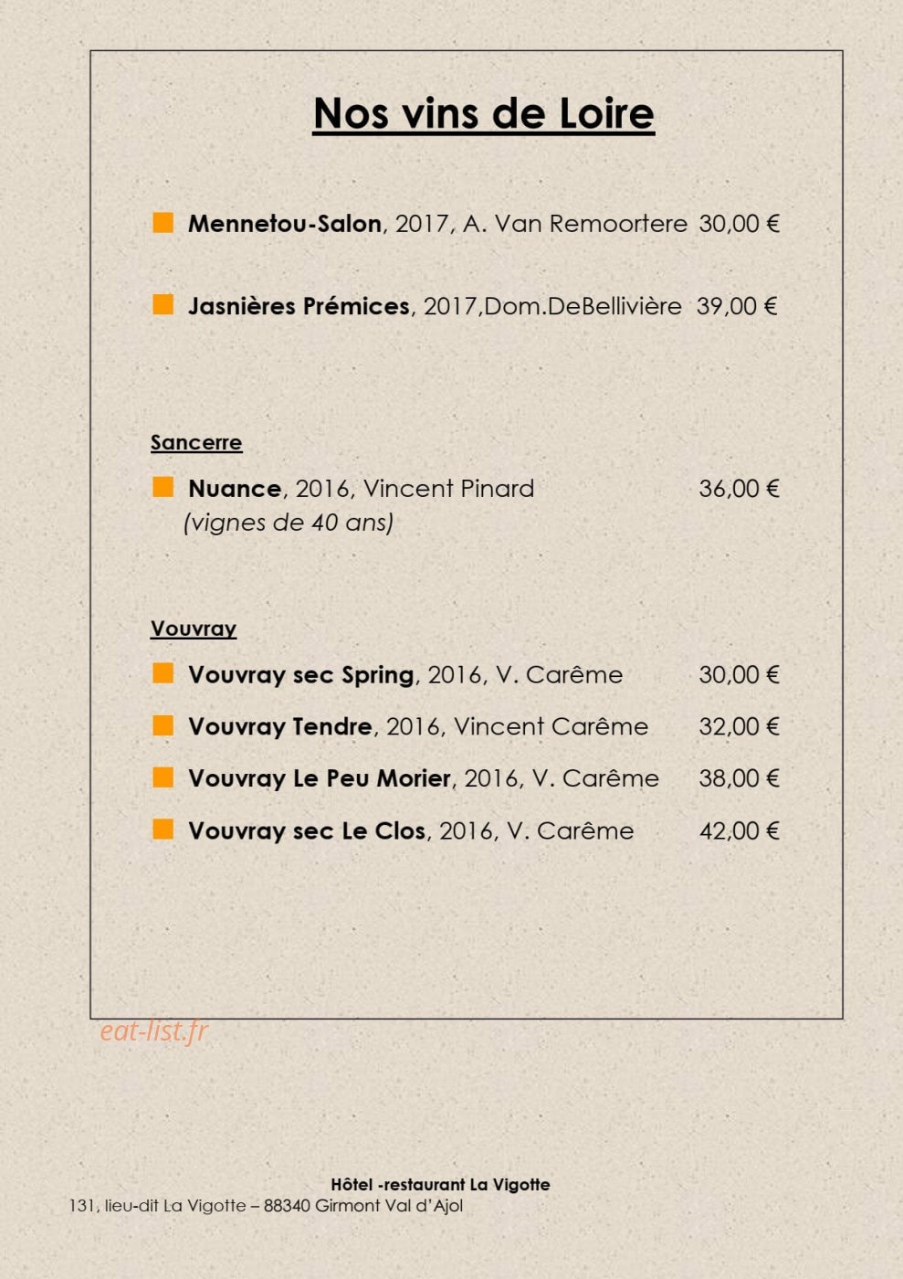 La Vigotte — carte page 27