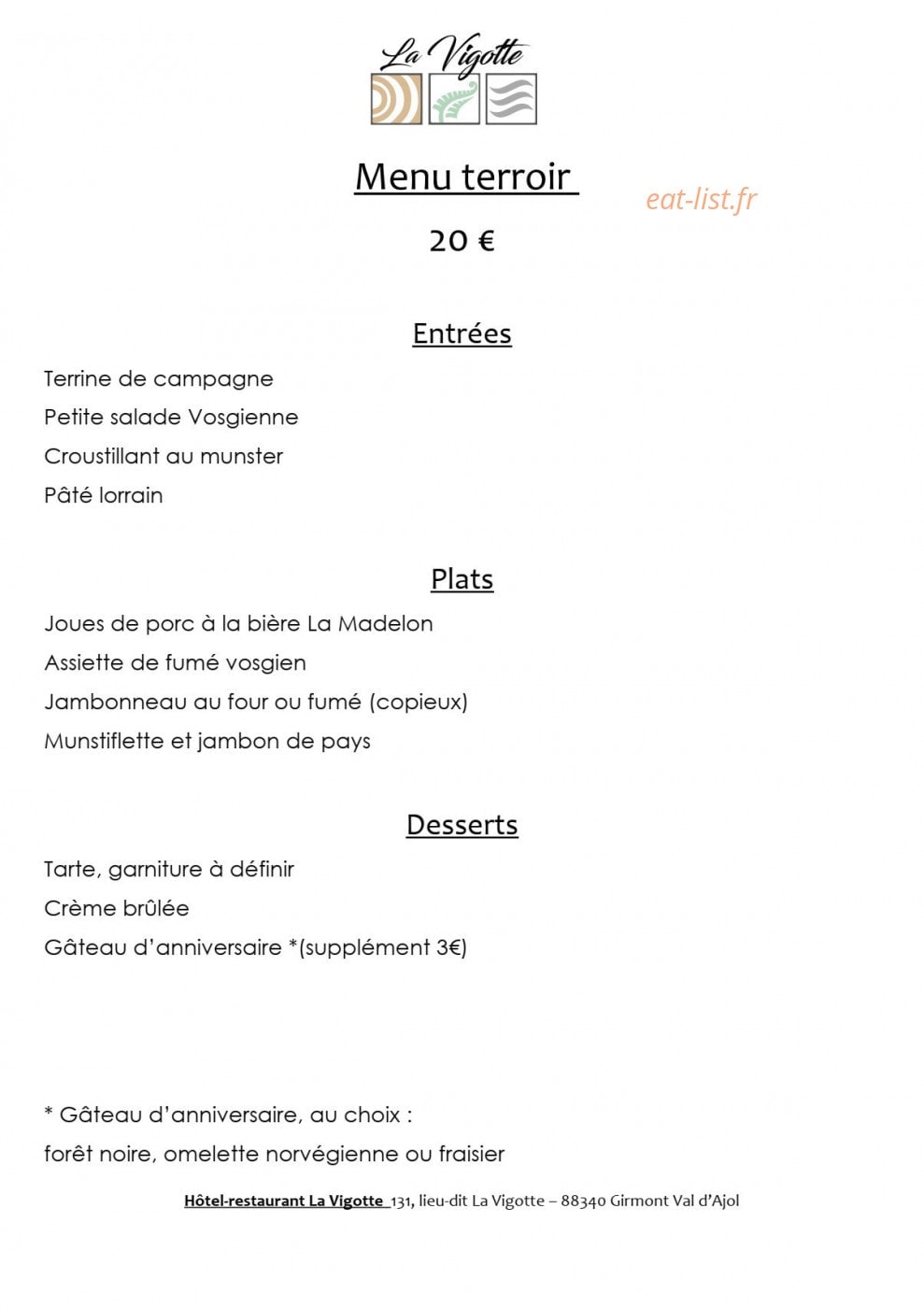 La Vigotte — carte page 8