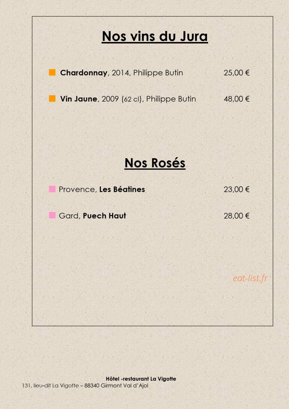 La Vigotte — carte page 26