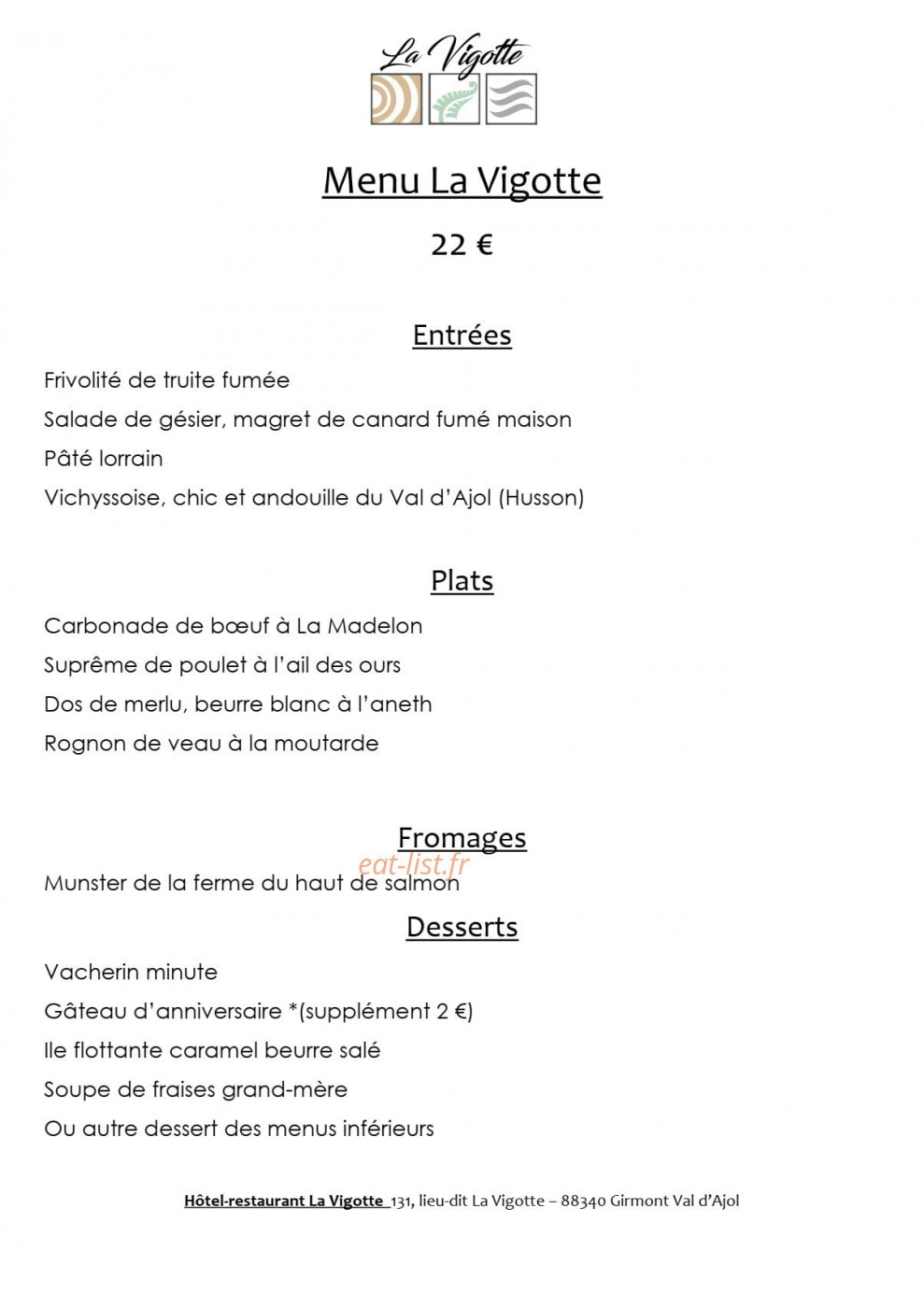 La Vigotte — carte page 9