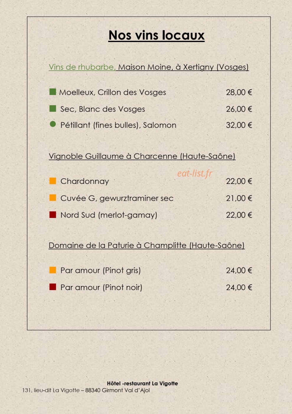 La Vigotte — carte page 15