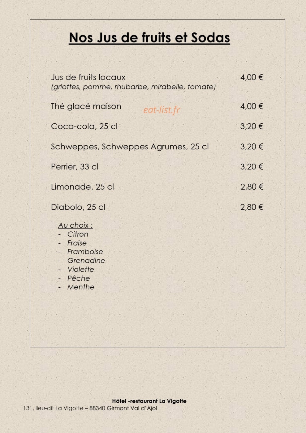 La Vigotte — carte page 20