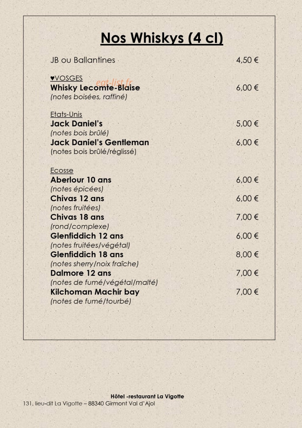 La Vigotte — carte page 32