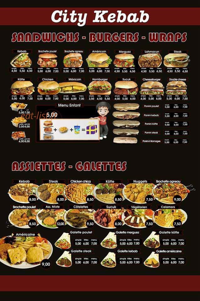City Kebab — carte page 2