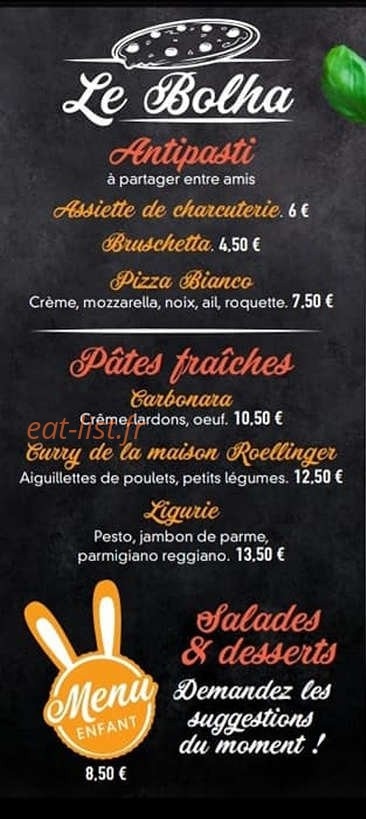 Le Bolha — carte page 1