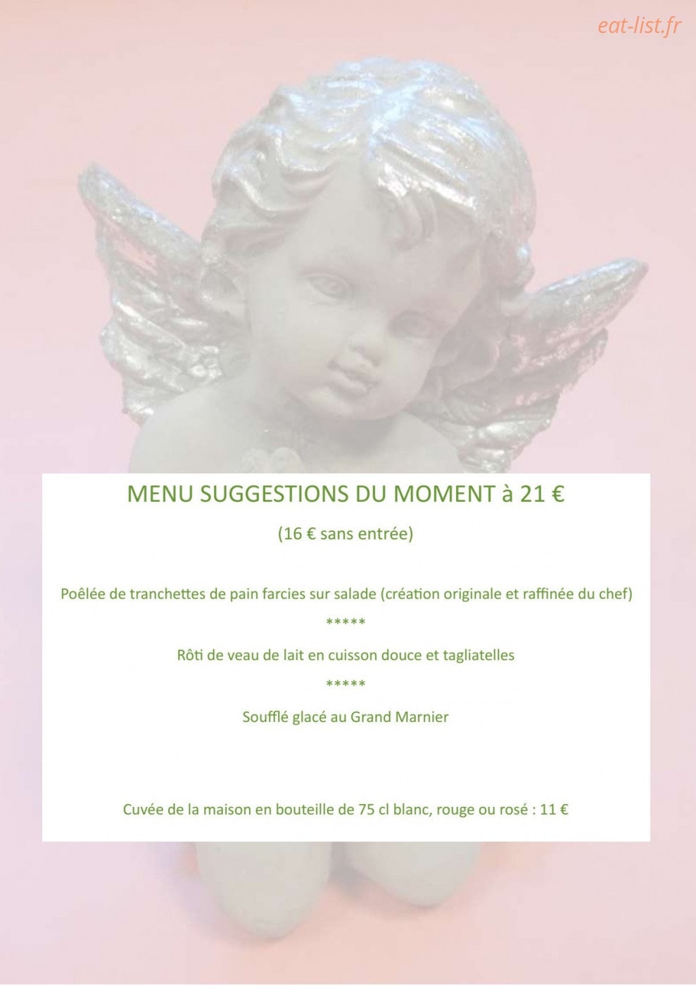Le Relais des Anges — carte page 3