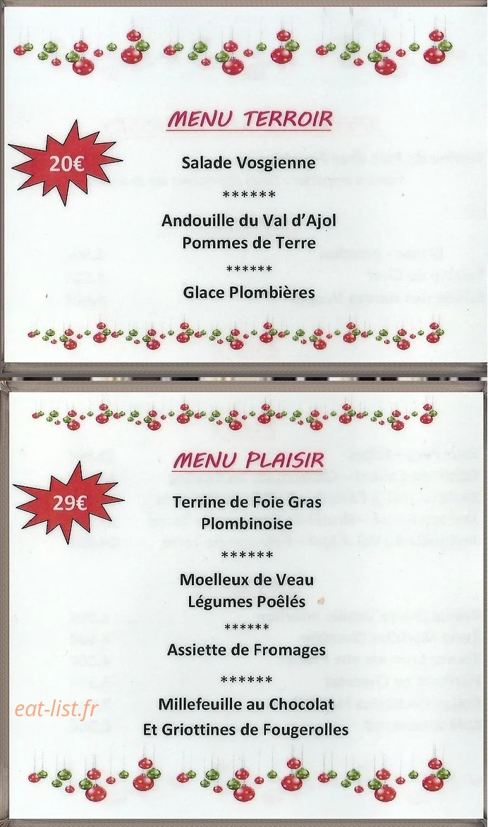 Brasserie des Abbesses — carte page 2