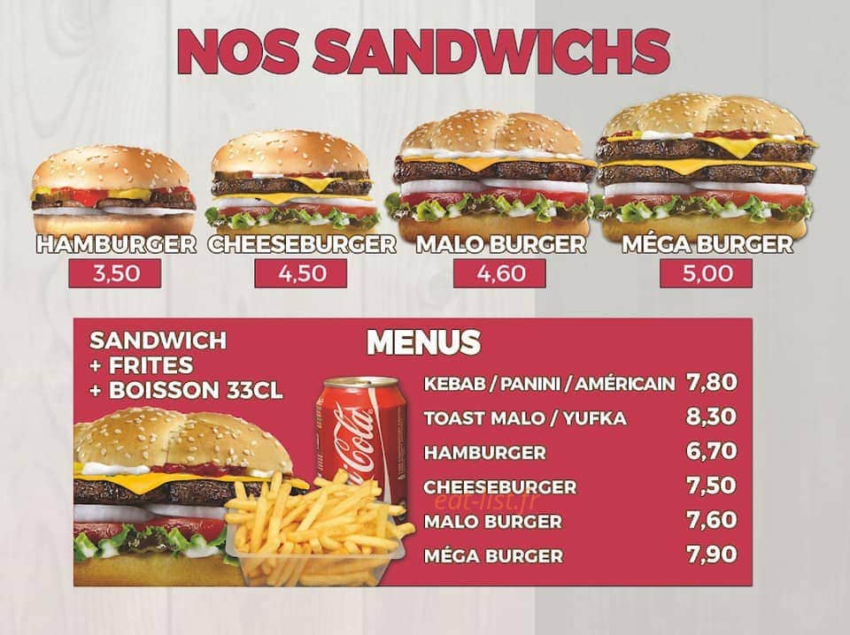 Chez Malo — carte page 2