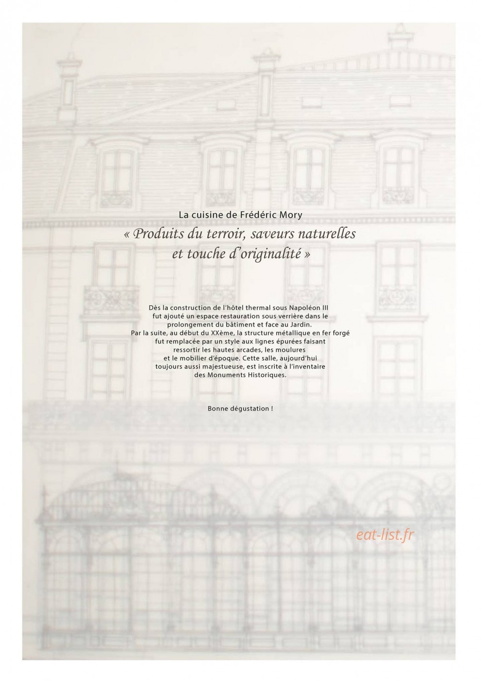 L'Orangerie — carte page 5