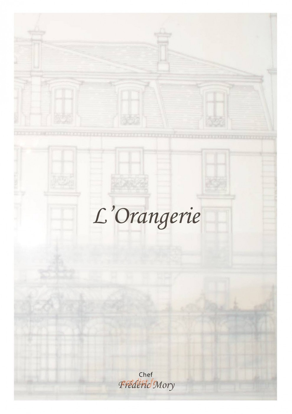 L'Orangerie — carte page 1