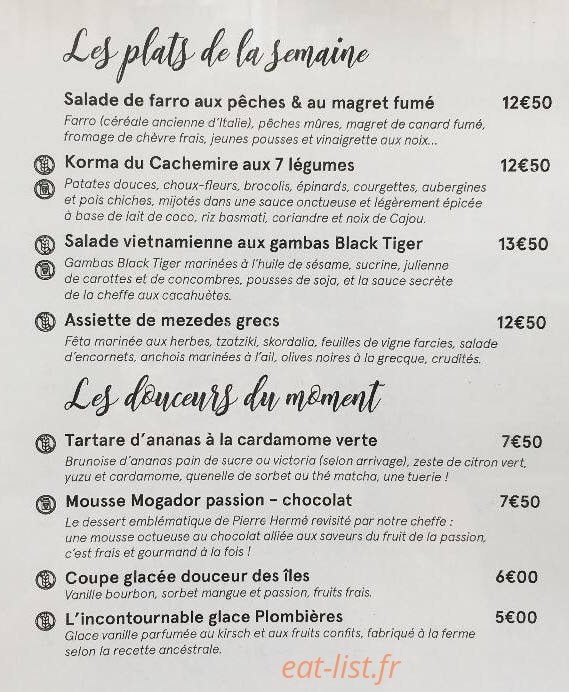 La Douceur de Vivre — carte page 1