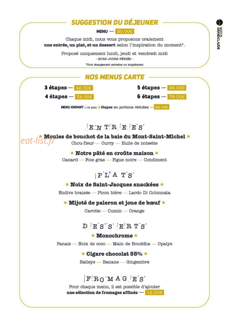 Maison Grandclaude — carte page 1